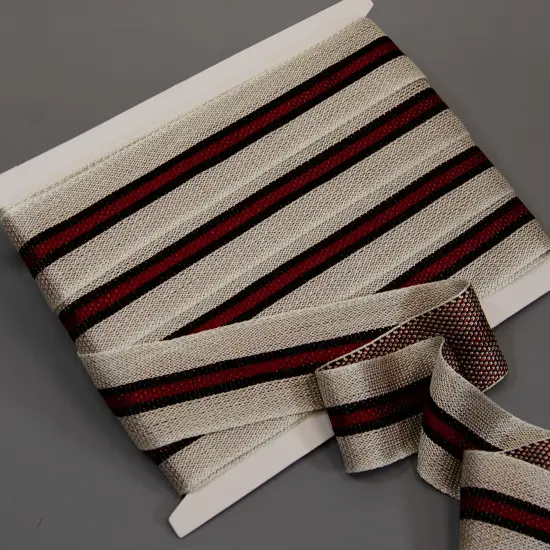 5 Yards of Brigitta Finely Woven Cotton Tape Trim | 5 yard cut {3}