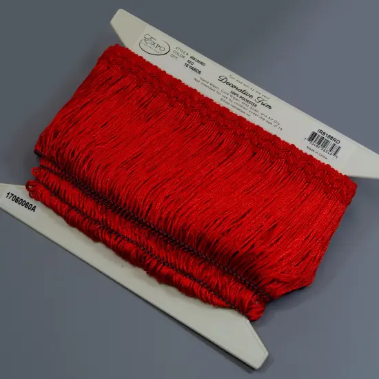 5 Yards of Bertrand 4" Loop Chainette Fringe Trim | 5 yard cut Black {3}