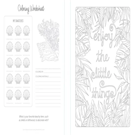 By the Seaside Coastal Coloring Book: 60 Patterns to Transport You to Your Happy Place {5}