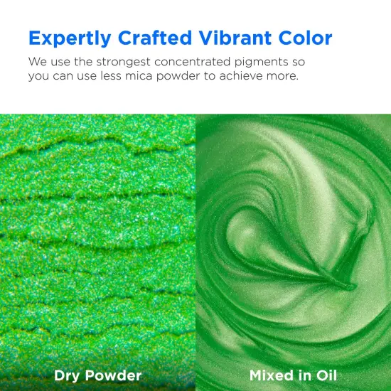 Rolio - 1 Jar Mica Powder (Parakeet Green) - 100g {2}