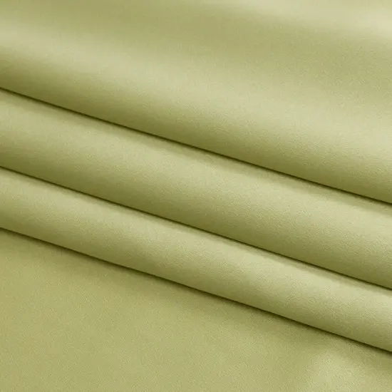 1 Yard Nile Green Stretch Silk Charmeuse Fabric Solid Premium Designer Material 40 inch Width {1}