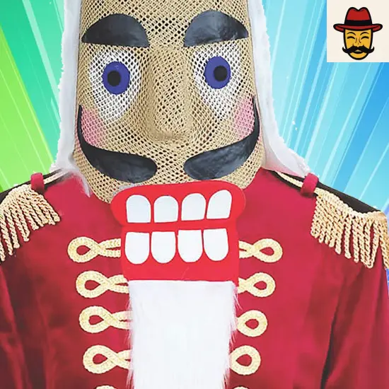 Classic Nutcracker Head Adult Costume Mask for Christmas and Holiday Events {2}