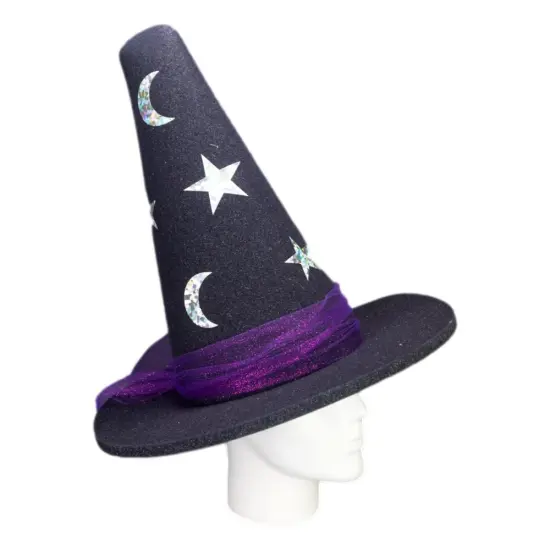 Edge Collections - Black - Versatile Witch Hat for Parties and Events! {2}