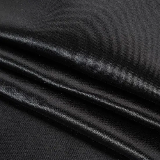 1 Yard Black Polyester Cotton Zibeline Fabric Solid 60 Inches Width {4}