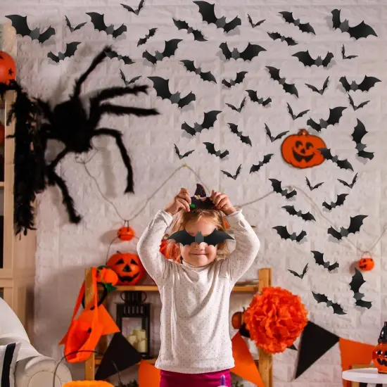 140Pcs Bats Halloween Decorations {4}