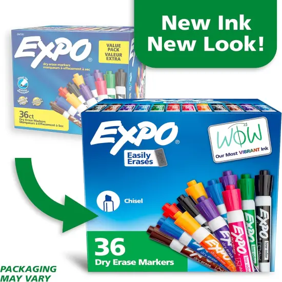 Chisel Tip Dry Erase Markers Low-Odor {2}