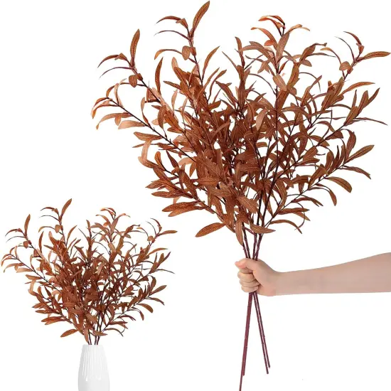3pcs Artificial Fall Eucalyptus Leaves {1}