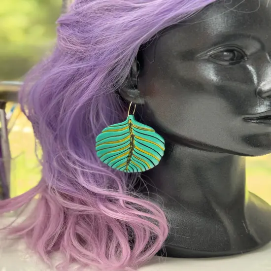 ROUND PALM LEAF CLAY CUTTER {4}