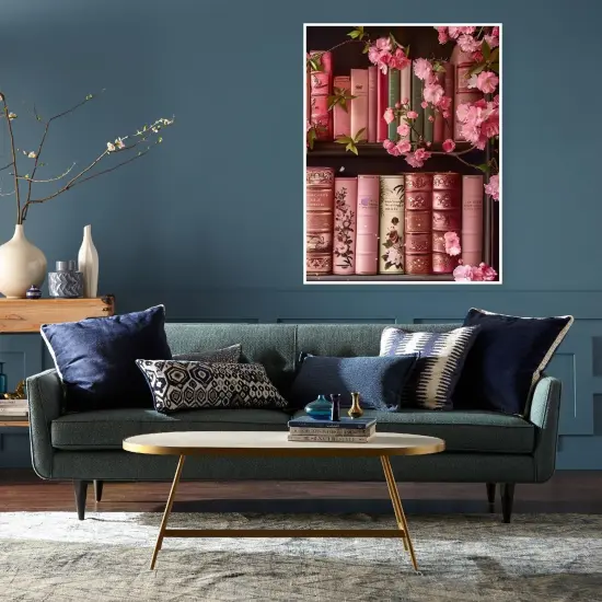 Pink Books 5D DIY Diamond Art Kits Full Drill Diamond Dots, 12x16 {2}