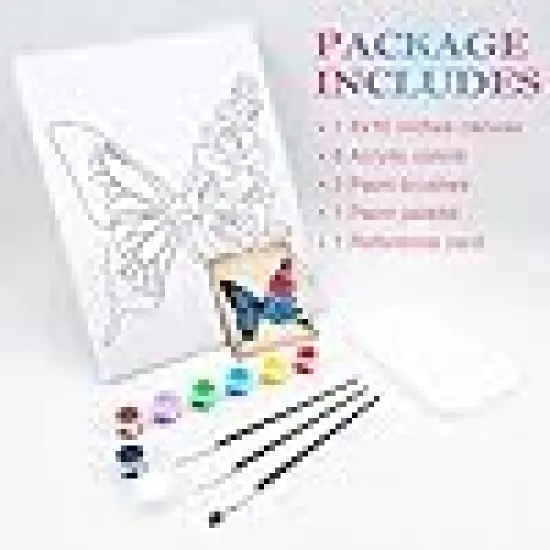 Floral Butterfly Painting Kit Sip and Paint Party Favor {5}
