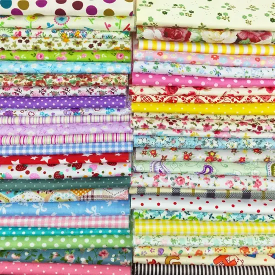200pcs 4 x 4 inches Cotton Craft Fabric Bundle Squares (10cmx10cm) {1}