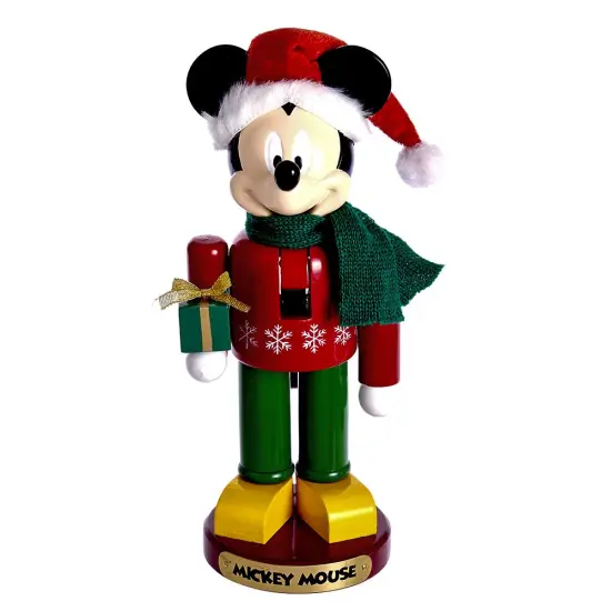 Disney Mickey Mouse With Present Nutcracker {1}