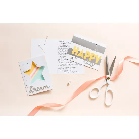 American Crafts A2 Cards W/Envelopes (4.375"X5.75") 40/Box-Silver - Silver Foil {2}