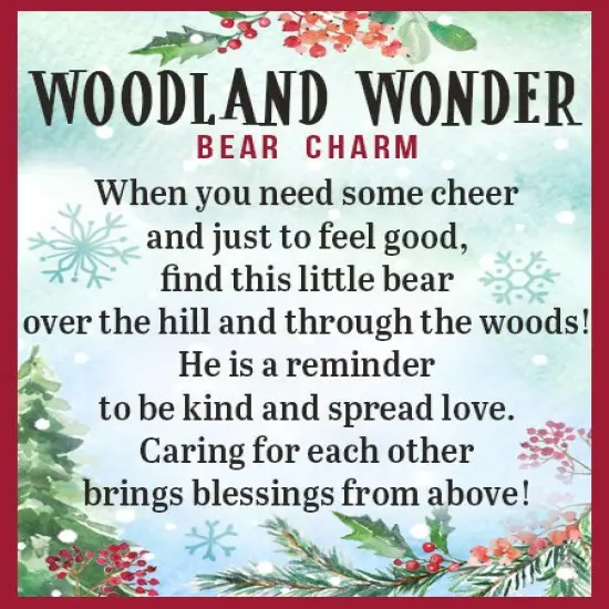 Woodland Wonder Bear Charm {2}