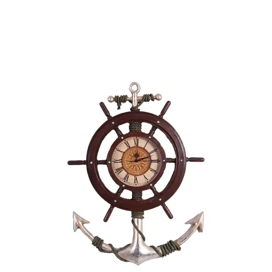 Anchor Clock Life Size Statue {1}