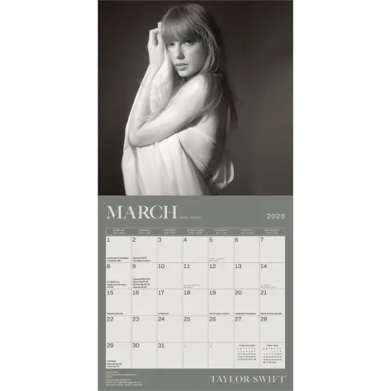 Taylor Swift OFFICIAL | 2026 7 x 14 Inch (Hanging) Monthly Mini Wall Calendar | BrownTrout | Music Pop Singer Songwriter Celebrity {3}