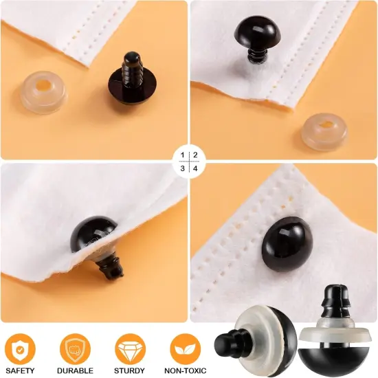 270PCS Safety Eyes and Noses for Crocheting {2}