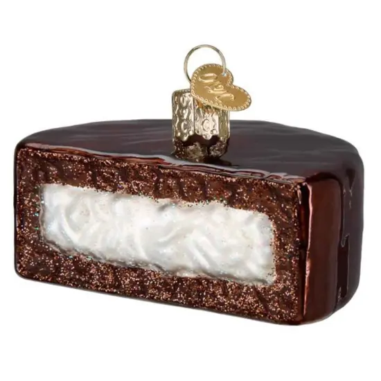 Old World Christmas 1.75 In Hostess&trade; Ding Dong&trade; Tree Ornament , Ornament Cream Filled Treat Brown {1}