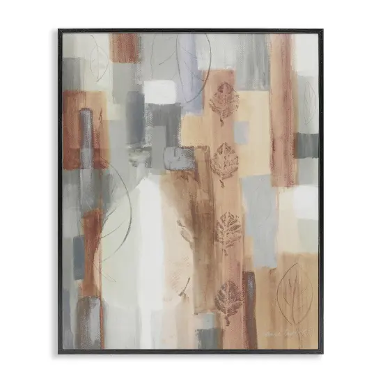 Stupell Industries Organic Leaf Watermarks Intricate Irregular Rectangular Pattern Framed Giclee Design By Lanie Loreth {1}