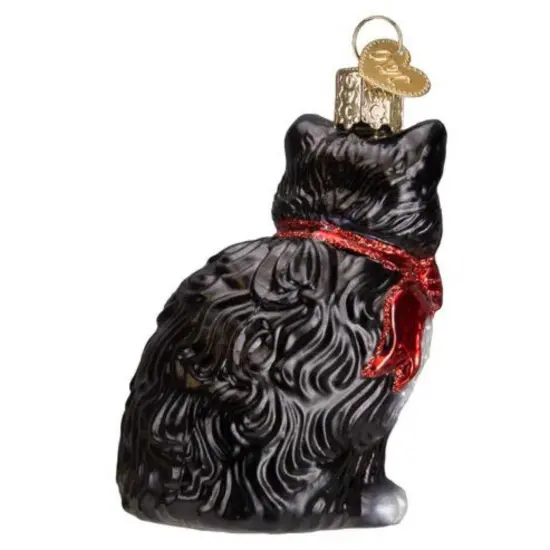 Old World Christmas 3.5 Inch Tuxedo Kitty Christmas Tree Ornament , Black Cat Regal {2}