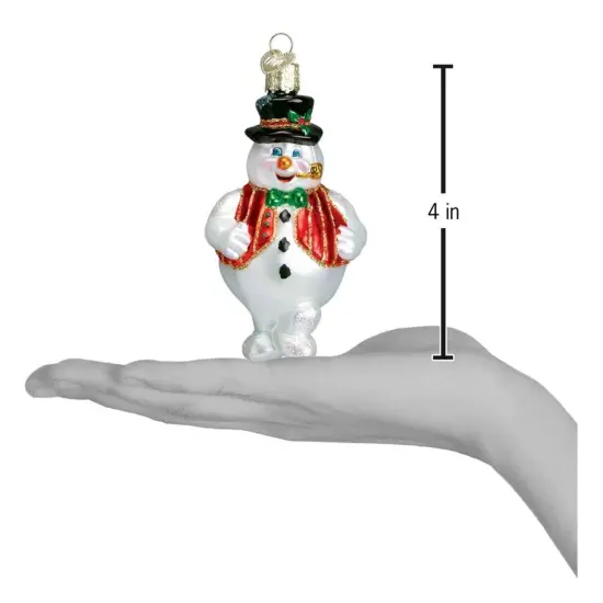 Old World Christmas 4.0 Inch Mr Frosty Tree Ornament , Ornament Snowman Pipe Multicolored {2}