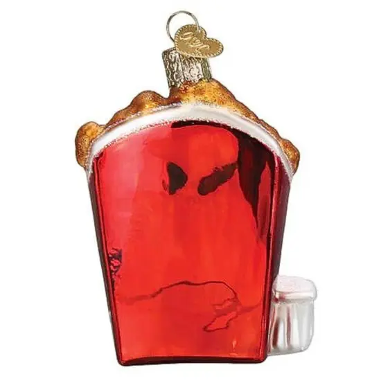 Old World Christmas 3.25 In Chicken Nuggets Christmas Tree Ornament , Dipping Sauce Bite-Size Red {2}