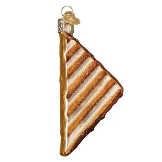 Old World Christmas 4.0 Inch Grilled Cheese Sandwich. Christmas Tree Ornament , Ooey Gooey Cheesy Multicolored {2}