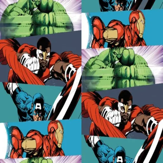 Licensed Marvel Prints Marvel Avengers Marvel Super Heroes Fleece Fabric by the Yard {1}