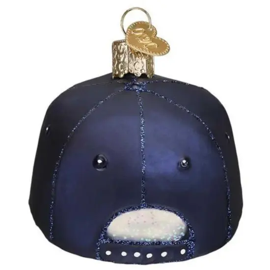 Old World Christmas 2.5 Inch Coast Guard Cap Christmas Tree Ornament , U S Military Blue {2}