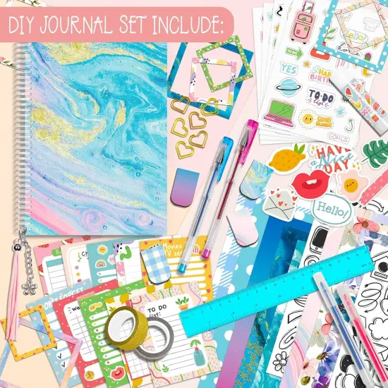 DIY Journal Kit for Girls - Blue {2}