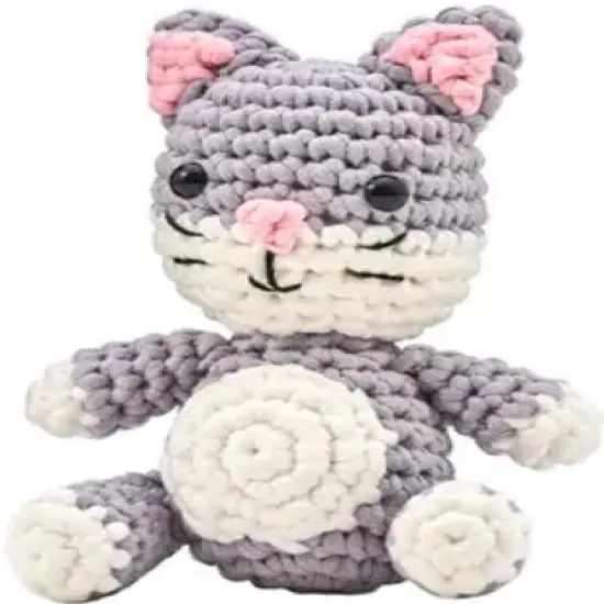Bucilla Amigurumi Kit-5" - T-Shirt Yarn Cat {3}