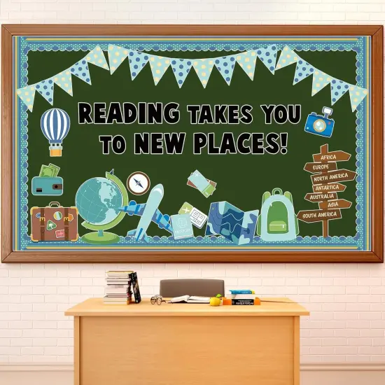 Reading Travel Bulletin Board Decorations Set {1}