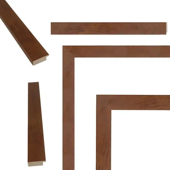 Brown Coffee Burl Wood Flat Picture Frame 11x13 frame {3}