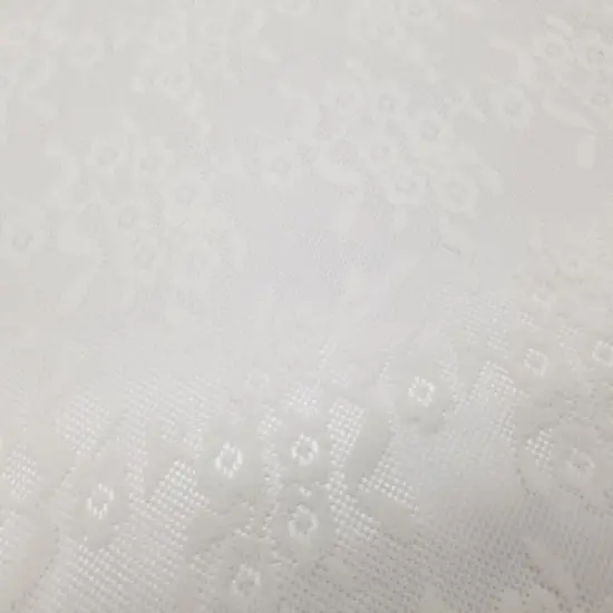 1 Yard Ivory Daisy Embroidery Mesh Tulle Net Fabric for Lingerie Bridal 54 Inches Wide {4}