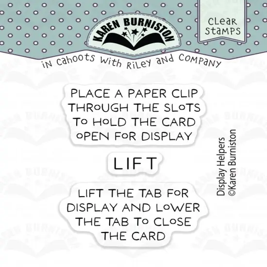 Karen Burniston Dies-Display Helpers & Stamp {3}