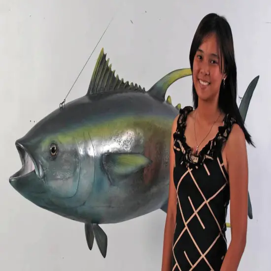 Yellow Fin Tuna Fish Statue {3}
