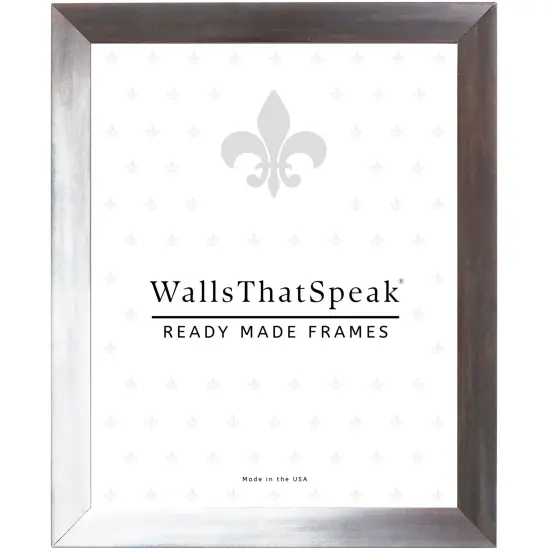 12x16Alloy 0.75Wood Moulding, Wall Display Frame for Art, Posters, or Photos by wallsthatspeak Gunmetal {1}