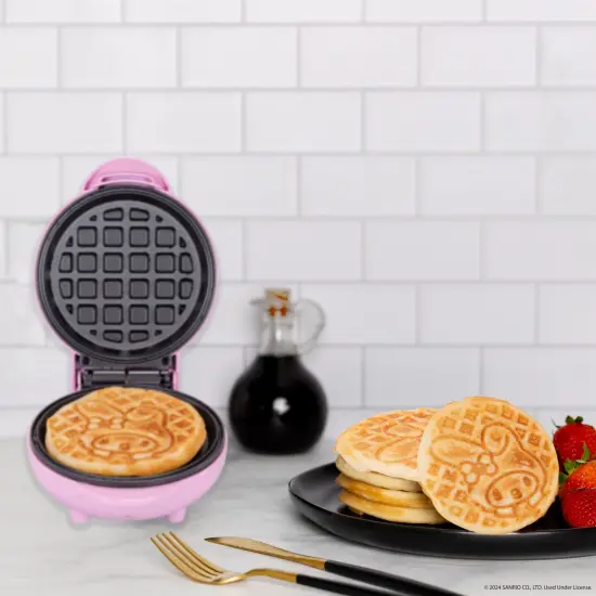 Uncanny Brands Hello Kitty My Melody Mini Waffle Maker {2}