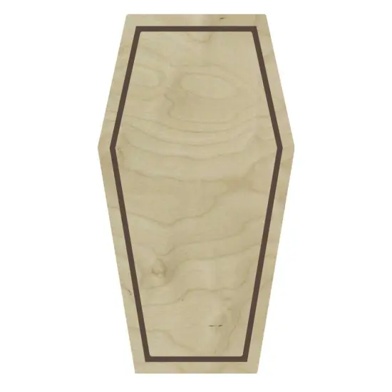 Trekell Coffin Floater Panel - Wooden Painting Halloween Canvas + Frame {1}