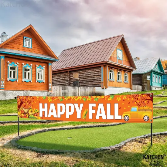 Happy Fall Yard Banner {3}