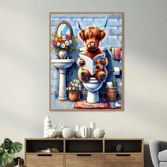 Highland Cow Diamond Painting Kits for Adults 12x16Inch {4}