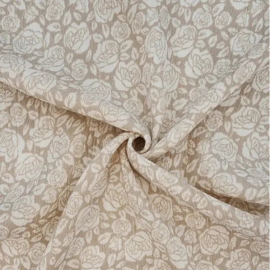 1 Yard Rayon Crinkle Sand Apparel Fabric 50/52" Wide {1}