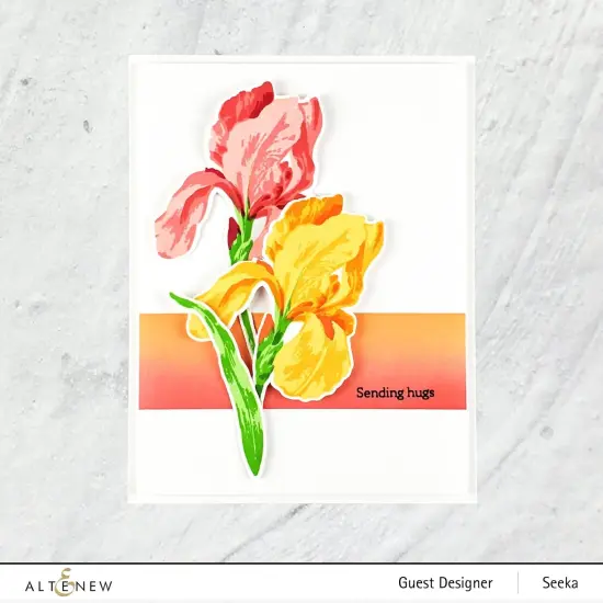 Build-A-Flower: Bearded Iris Layering Stamp & Die Set {5}