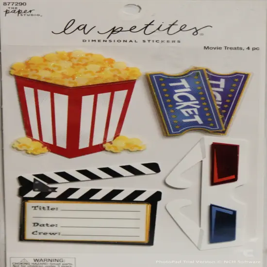 La Petites Movie Treats Dimensional Stickers {1}