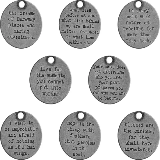 Idea-Ology Metal Quote Tokens-8/Pkg {3}