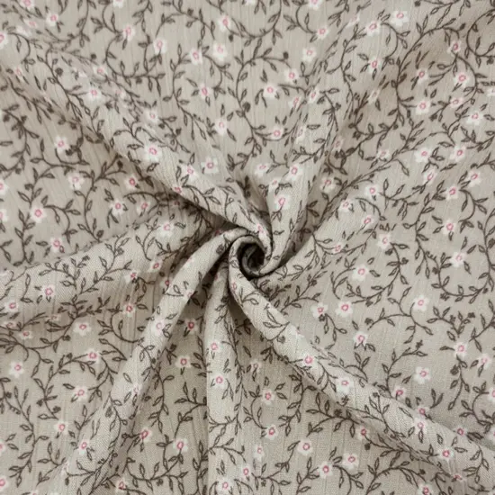 1 Yard Rayon Crinkle Cement Apparel Fabric, 50/52&rdquo; Wide, Lightweight Soft Drape {1}