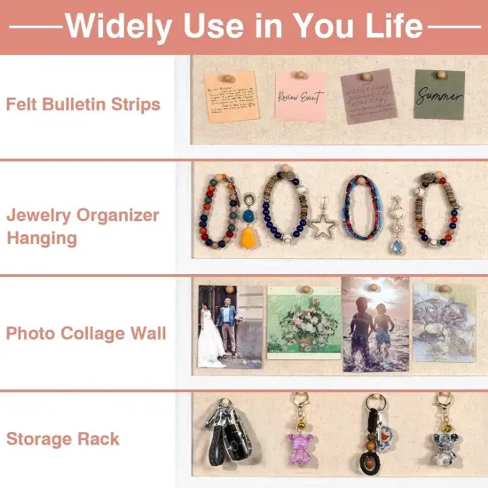 2Pack Cork Bulletin Boards, 16 "x11 White Linen Cork Boards for Walls with White Frame {5}