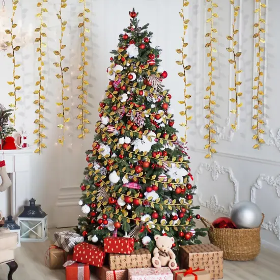 Gold Leaves Ribbon - 20 Yards {4}