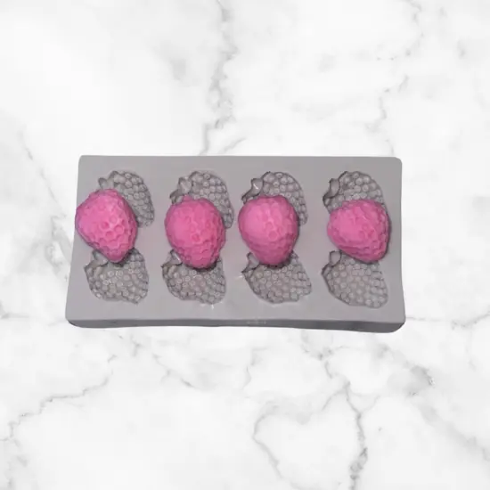 8-Cavity Strawberry Silicone Mold 1 Pieces {1}