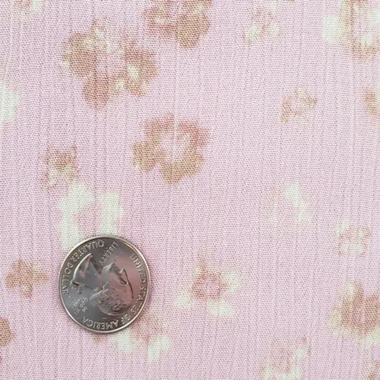 1 Yard Rayon Crinkle Pink Woven Fabric, 50/52&Prime; Wide 100% Rayon {2}